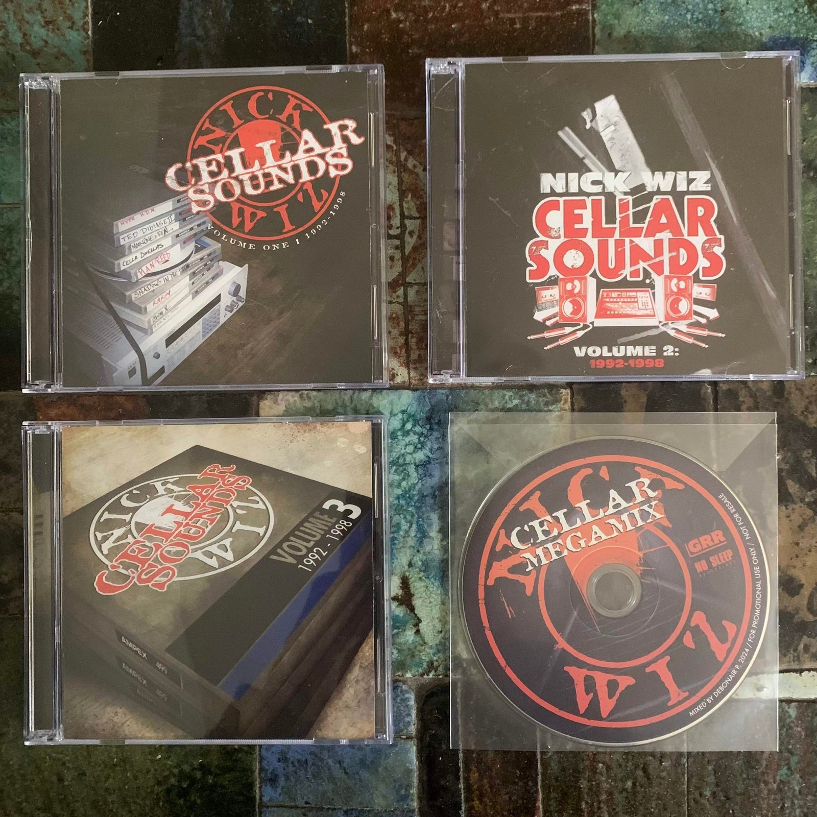 Nick Wiz - Cellar Sounds vol. 1 + 2 + 3 CD Reissue bundle (+bonus mix CD!)